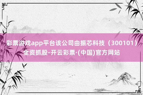 彩票游戏app平台该公司由振芯科技（300101）全资抓股-开云彩票·(中国)官方网站