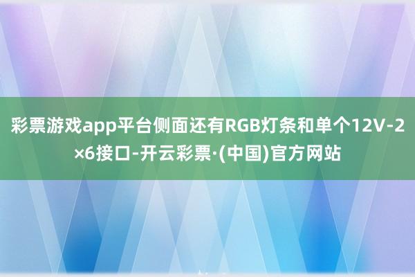 彩票游戏app平台侧面还有RGB灯条和单个12V-2×6接口-开云彩票·(中国)官方网站